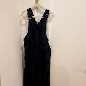 Columbia Black Bib Overalls with Buckle Straps